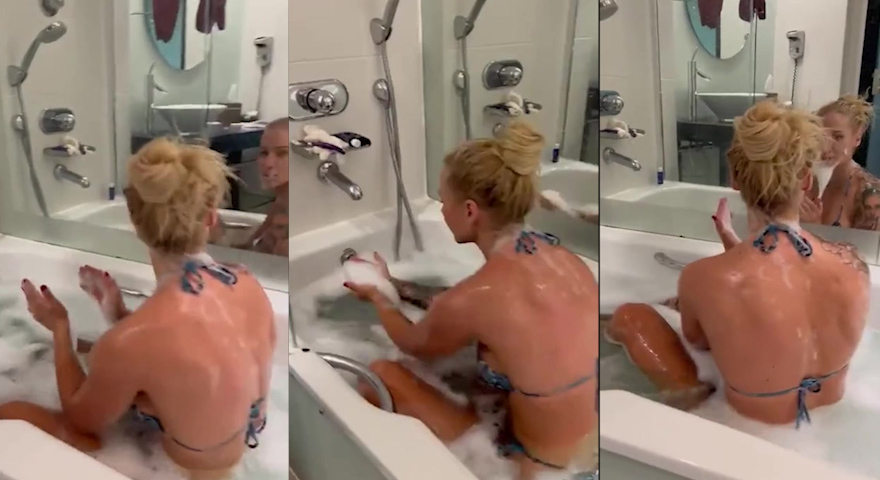 Ebanie Bridges Leaks Nude Shower