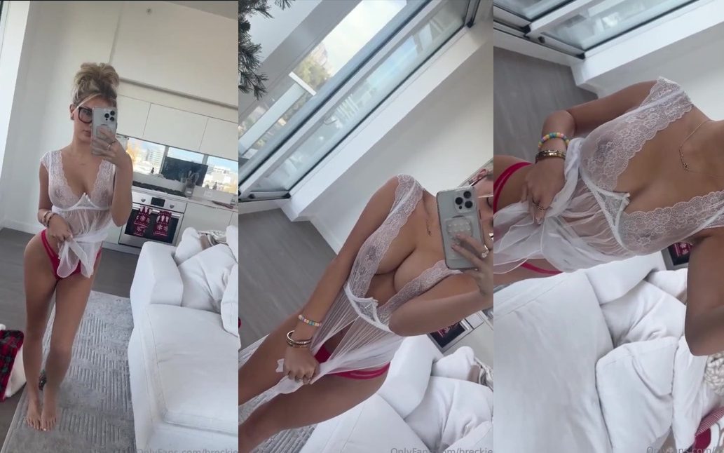 Breckie Hill Leak Lingerie Sexy Body