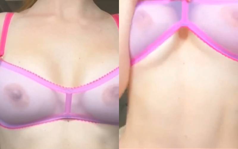 Amanda Cerny Topless Tease Nipple Pink Video Leaked