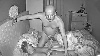 Getting fingered, fucked and creamed on night vision cam