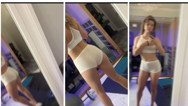 Amanda Cerny Cameltoe see through lingerie