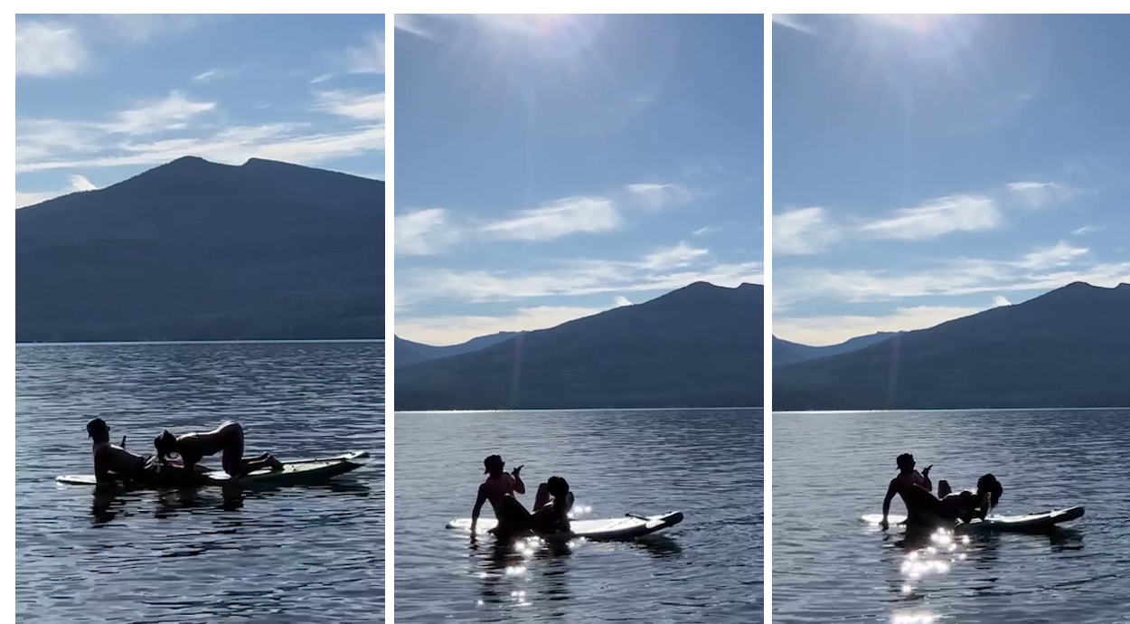 Mathema Kitten Has Sex With Boyfriend On SUP Boat