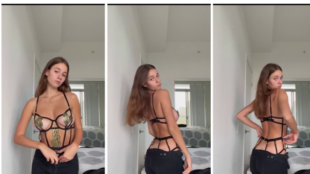 Anna Malygon naughty striptease